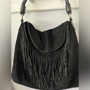 CZ Falconer suede fringe tote